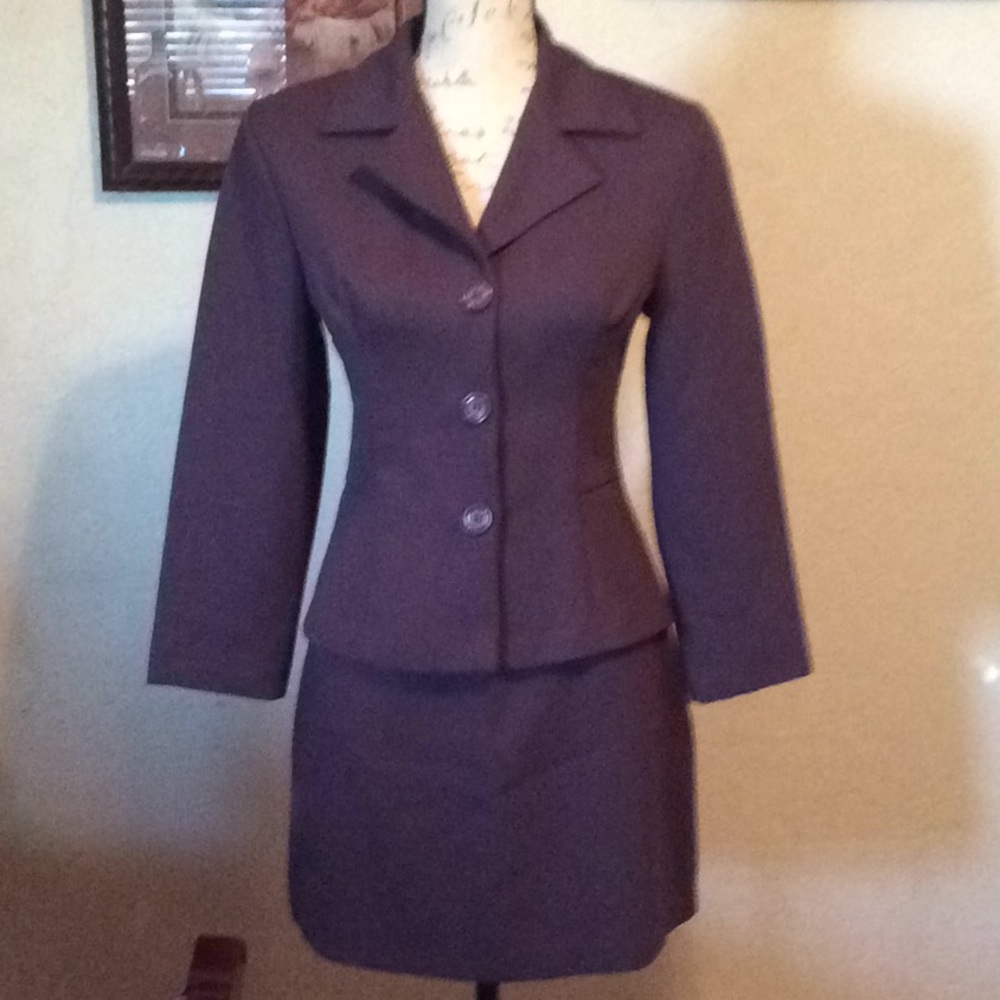Vintage purple two piece polyeter